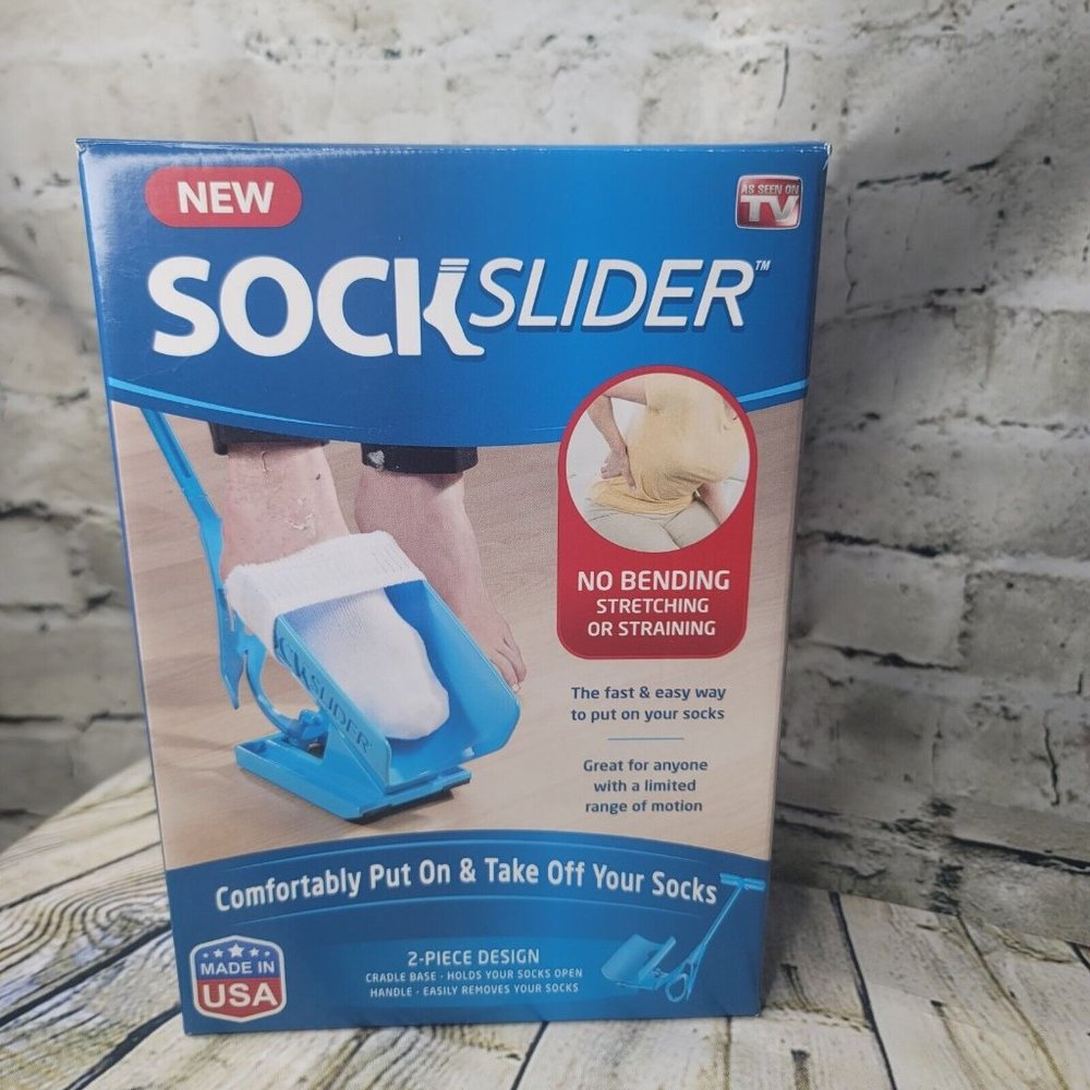 Allstar Innovations Sock Slider Easy on Easy Off Socks Shoes 2 Piece Design